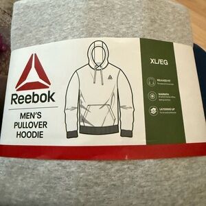 Reebok Gray Men's Pullover Hoodie